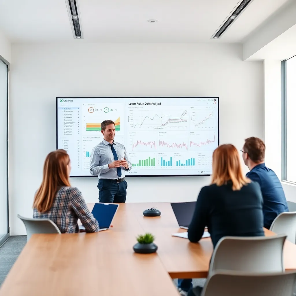 Groep professionals tijdens een data analyse workshop in Amsterdam