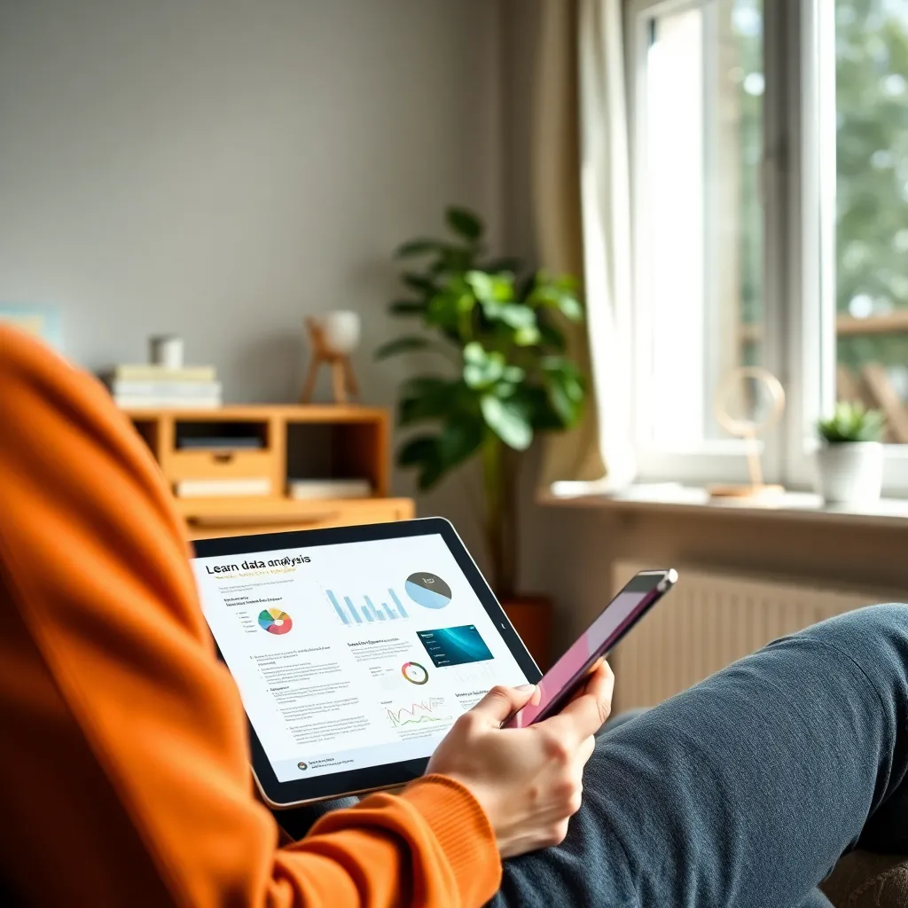 Python code voor data-analyse op laptop scherm